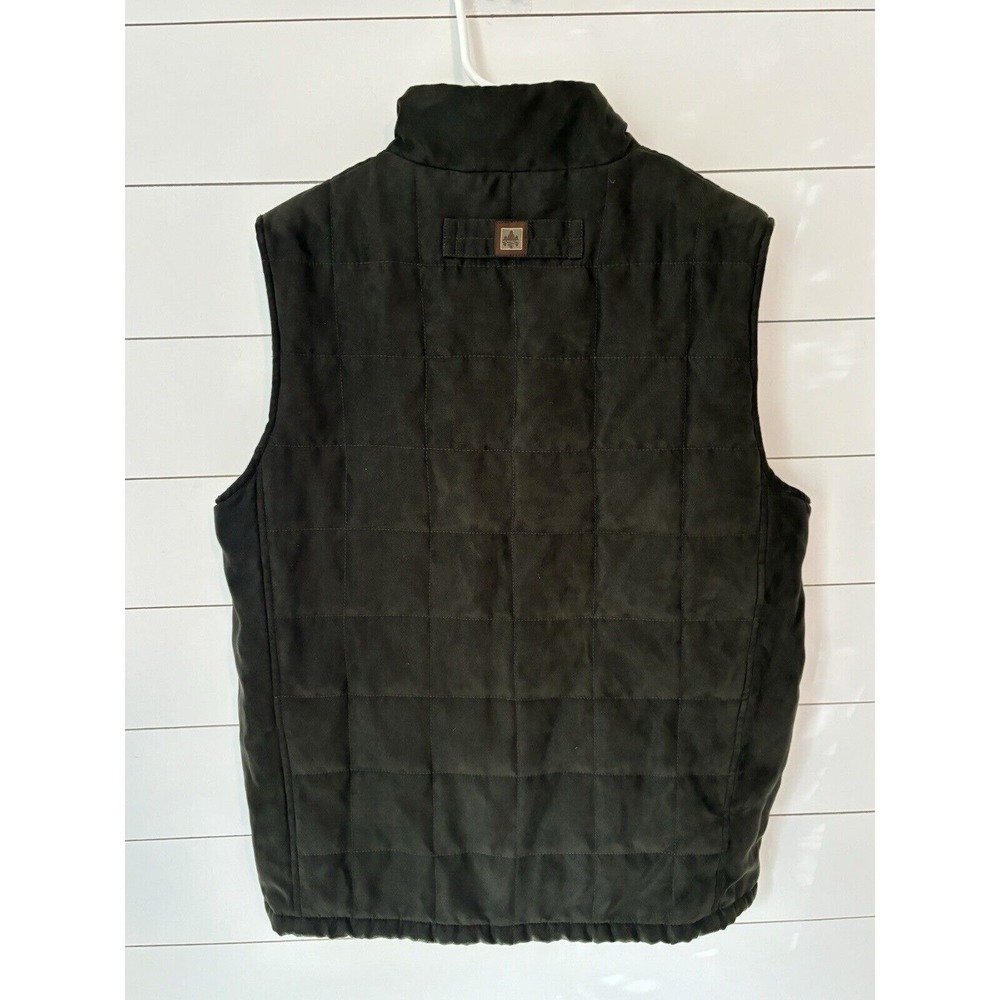 Rainforest Men's Quilted Microsuede Thermolite‎ Vest Hunter Green Med. Outerwear - Picture 2 of 11